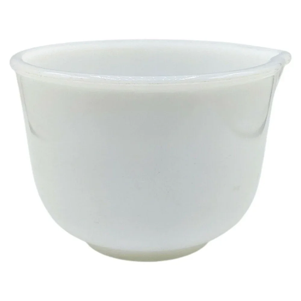 Sm Vtg Glasbake 20 CJ White Glass Spout Sunbeam Mixmaster Mixing Bowl 1.5 Quart